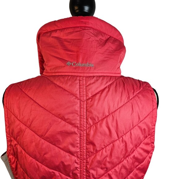 Columbia Vest Womans Size Large Pink Gray Quilted Lightweight - Picture 6 of 9